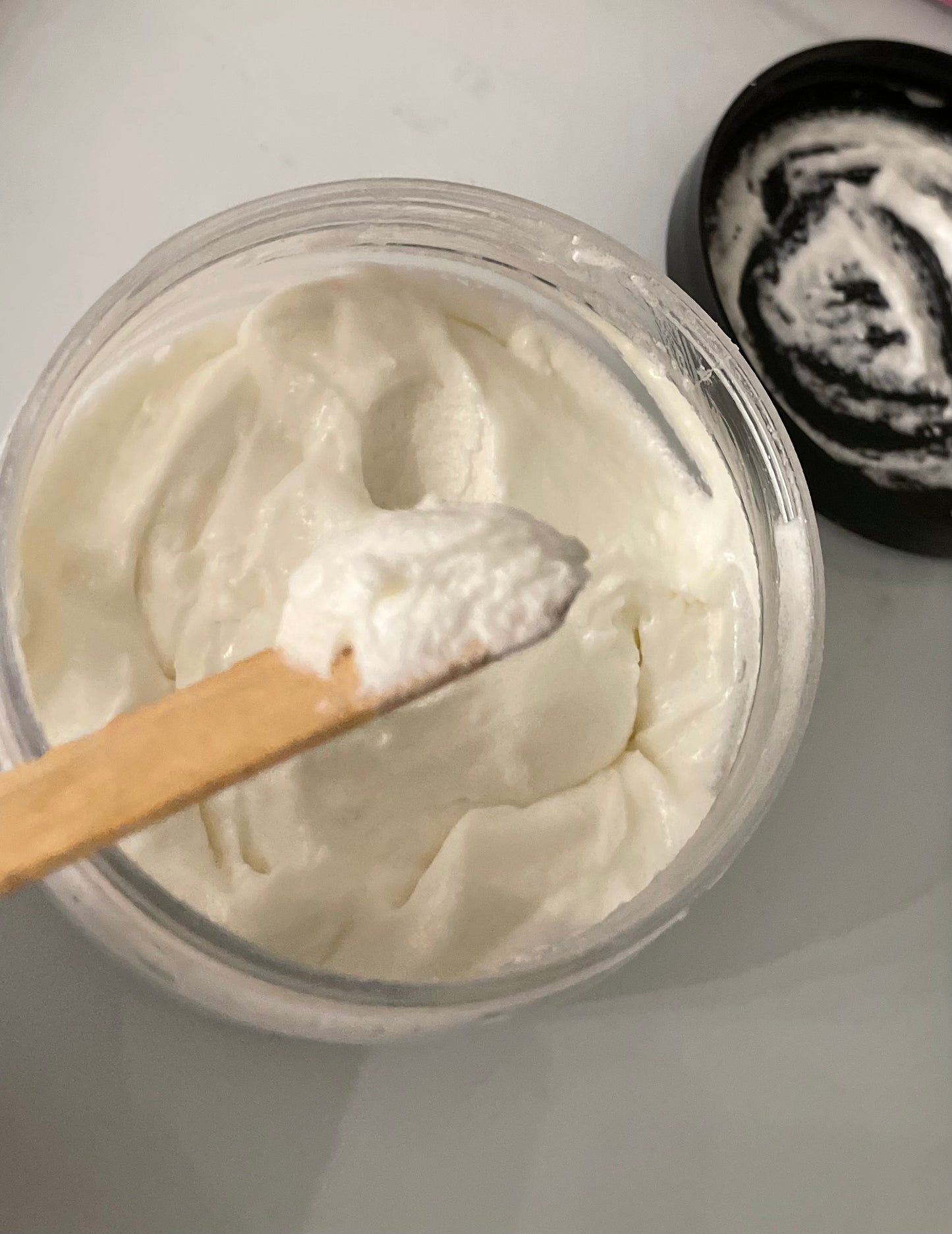 Whipped Sugar Scrub made with luxurious mango butter